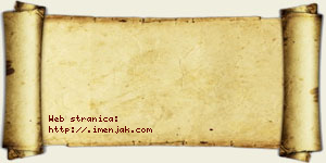 Isak Crnko vizit kartica